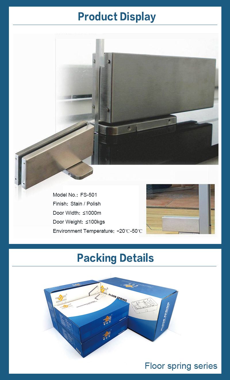Non Dingging Floor Spring of Chinese Newest Decorative Hardware (FS-501)